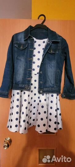 Джинсовая куртка для девочки 134