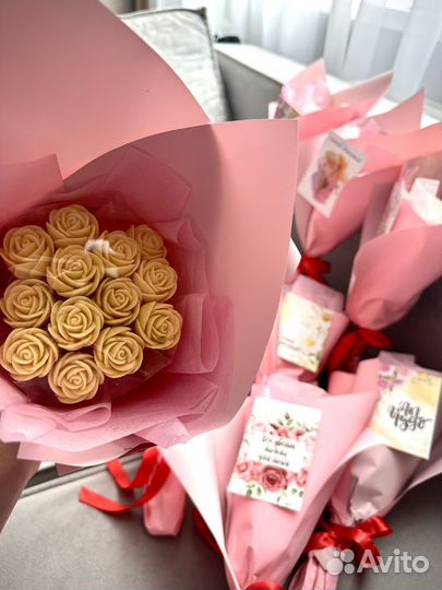 Розы из бельгийского шоколада