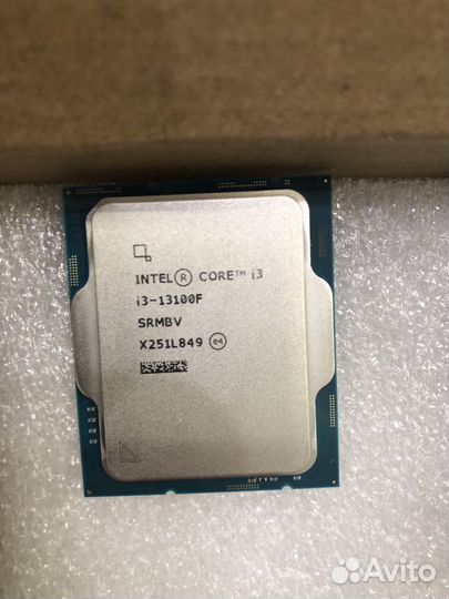 Процессор Cpu intel core i3 13100f новый LGA1700