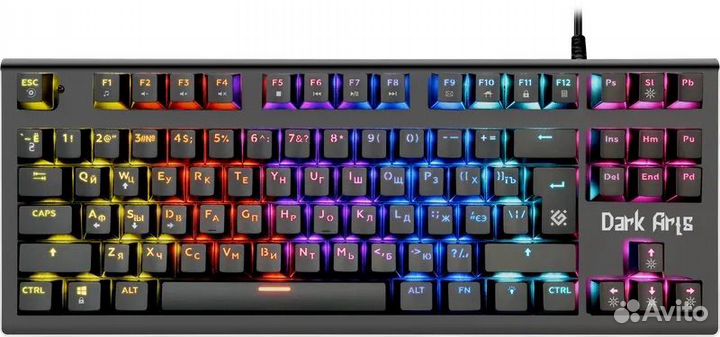 Игровая механическая клавиатура Defender Dark Arts