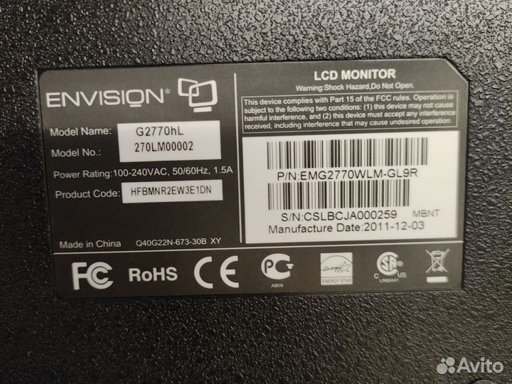 Монитор Envision 27