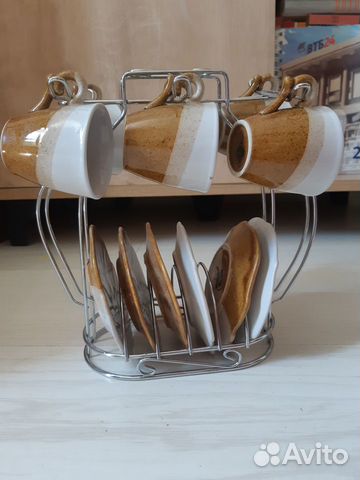 Керамический кофейный сервиз, 13 предметов, новый