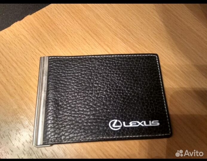 Кожаный зажим д/денег