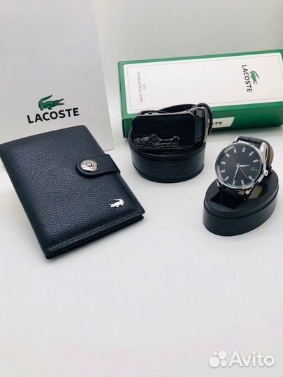 Часы, ремень, портмоне Giorgio Armani, Lacoste