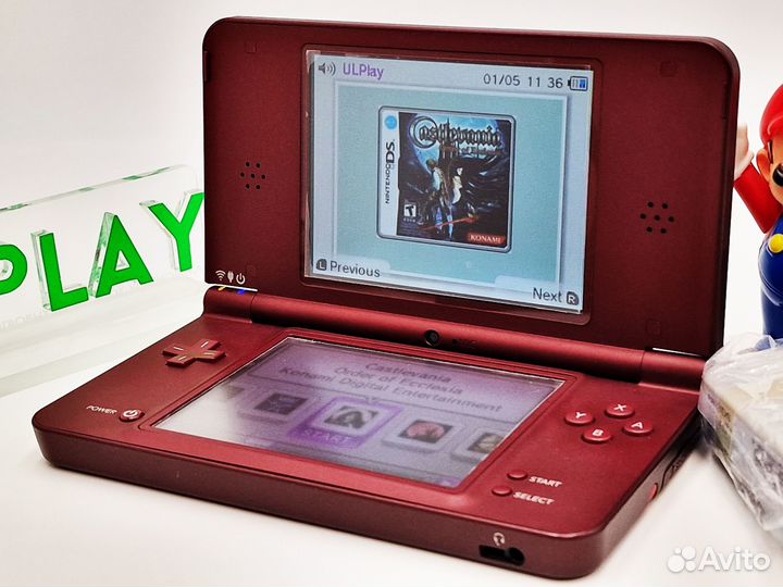 Nintendo DSi XL RED 64Gb WAP-002 JPN, прошитая