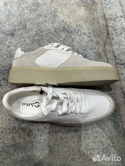 Продам кожаные кеды Mango