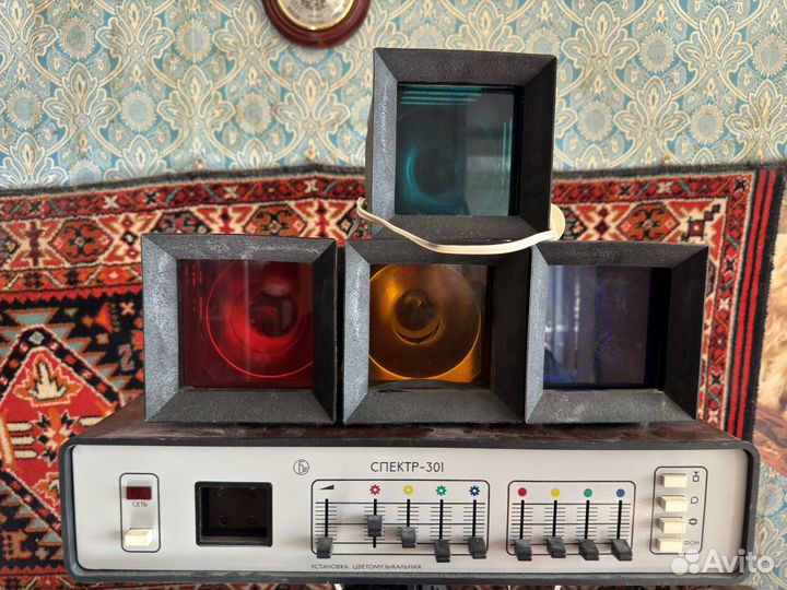Цветомузыка СССР спектр 301 + фонари