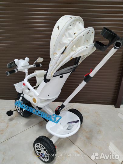 Детские велосипед -коляска с ручкой