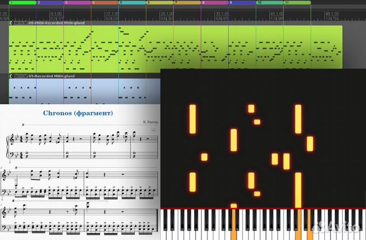 Подбор музыки на слух (midi/ноты/видео). Минусовки