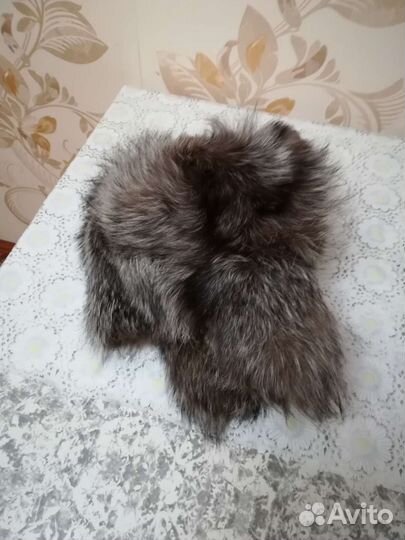 Шапка ушанка мех Чернобурки