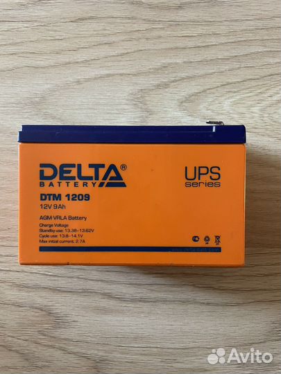 Аккумулятор Delta DTM 1209 12V 9Ah
