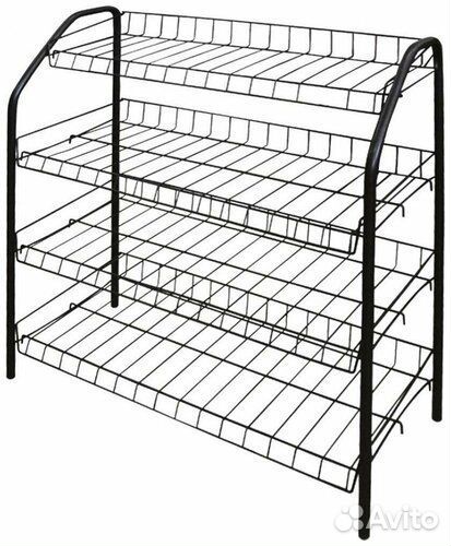 Этажерка для обуви 660х280х700мм Ника эт1/Ч черный