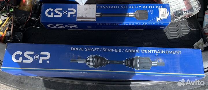 Шруз внешн и в внутрен в сборе с полуосью привод