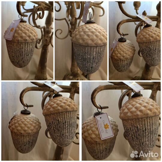 Олень 21см шишки 16см новогодние игрушки