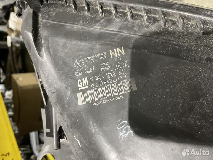 Фара левая хром opel zafira B