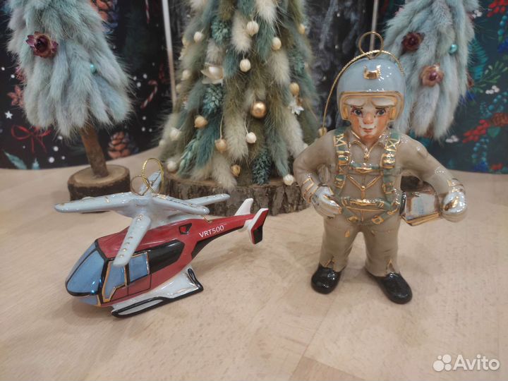 Фарфоровая мануфактура ёлочные игрушки самолеты