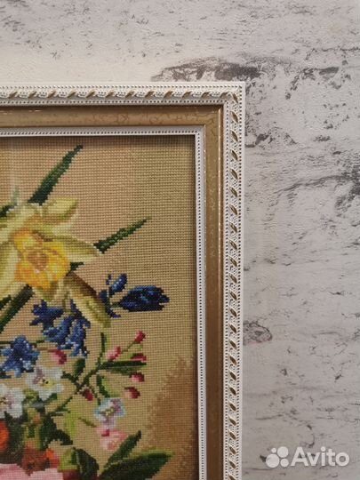Картина вышитая крестом ручная работа