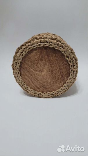 Корзина из джута, ручная работа