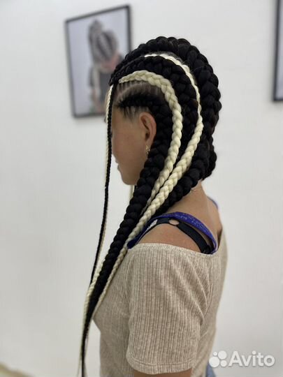 Афрокосы, афролоконы, брейды, афрохвост, косы