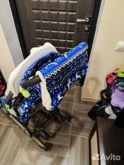 Детские санки коляска