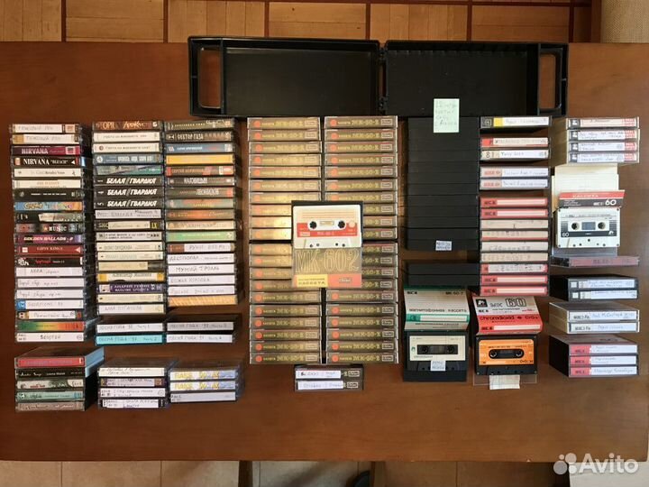 Аудио кассеты обычные металл-Fe2o3 хром-Cro2