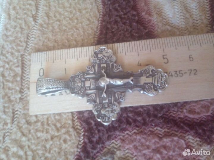 Крест серебро