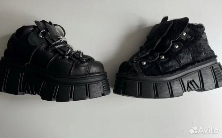 New Rock x Vetements Platform Boots с мехом и без