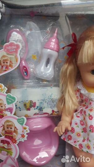 Кукла с горшком и озвучкой