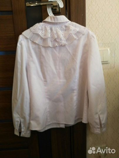 Нарядная школьная блузка р140