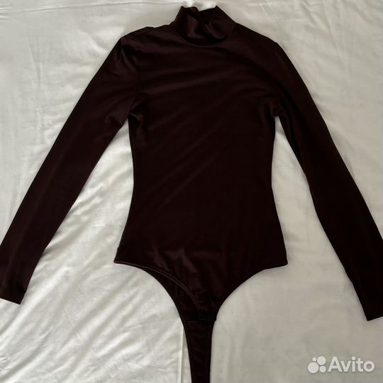 Боди женское коричневое