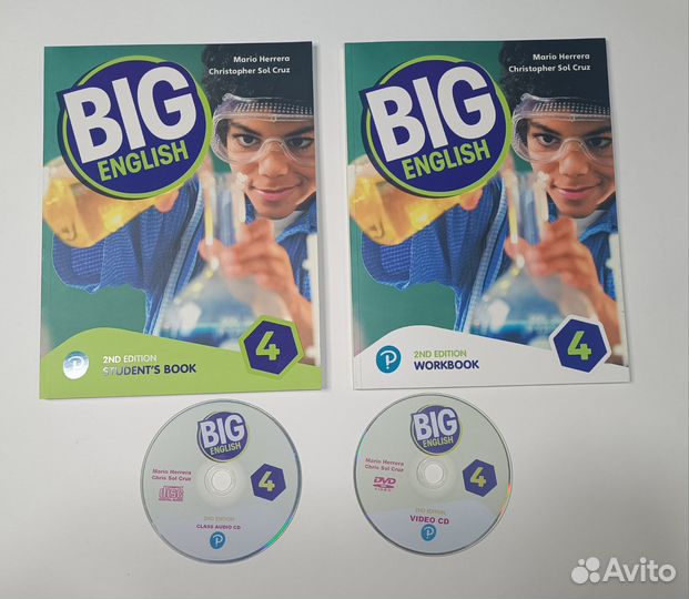 Big English 4, 2ed, комплект (SB, WB, 2CD)