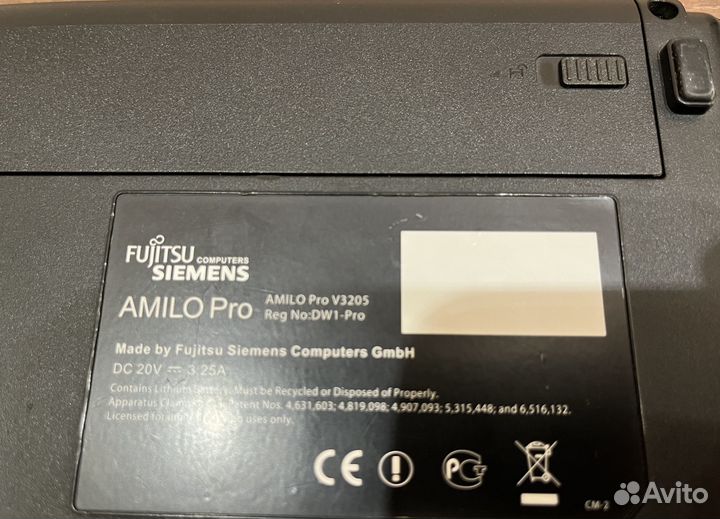 Ноутбук Fujitsu Siemens amilo PRO V3205