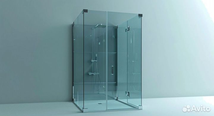 Кабина из стекла