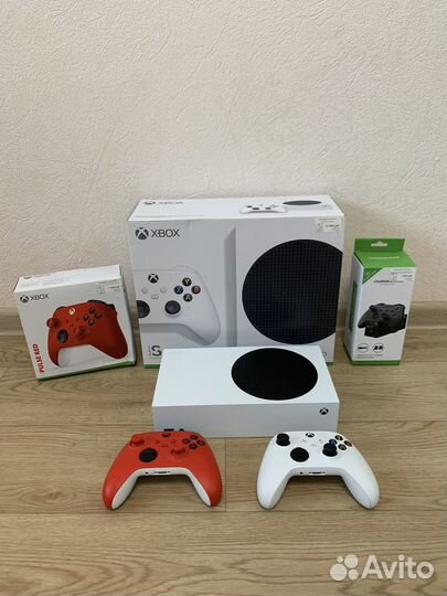Xbox Series S+2 геймпада+игры