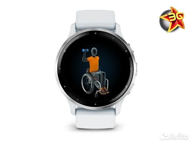 Часы Garmin Venu 3 Silver Whitestone