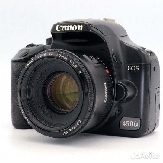 Canon eos 450d kit 18-55 + ef 50mm f/1.8 ii