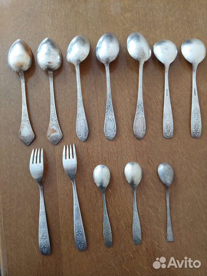 Столовые приборы мельхиор СССР