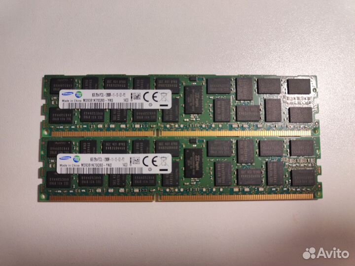 ECC DDR3 8Gb Samsung M393B1K70QB0-YK0 1333MHz