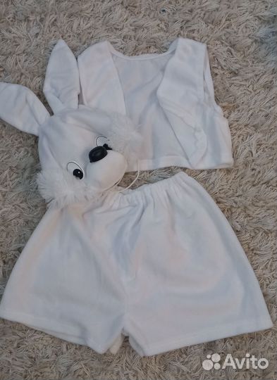 Новогодний костюм зайца на мальчика