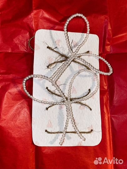 Жемчужные бантики на шнурки