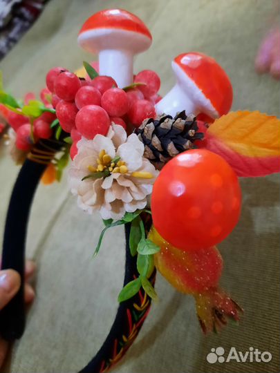 Ободок для волос ручной работы