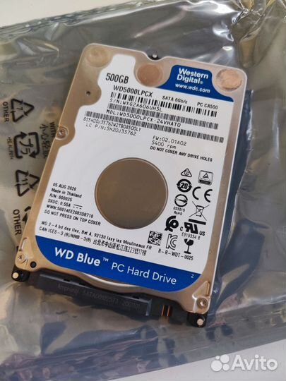 Жесткий диск WD Blue 500gb, 2.5