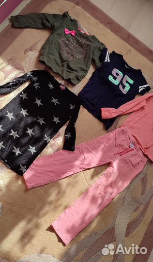 Вещи пакетом на девочку 128-134