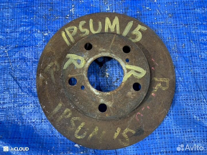Тормозной диск на toyota ipsum SXM15 3SFE