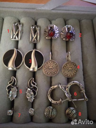 Серебряные серьги