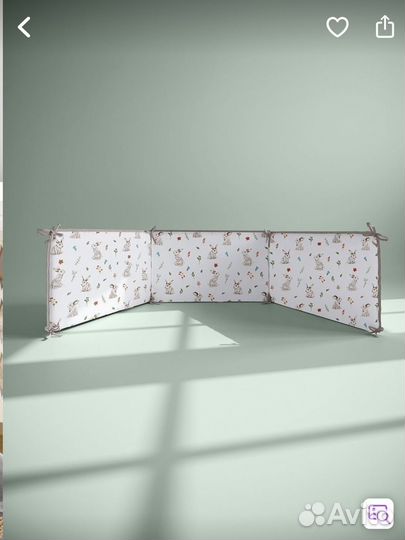 Бортики и одеяло в кроватку