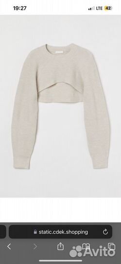 Короткий свитер H&M