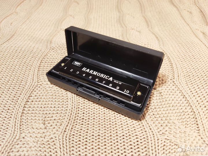 Губная гармошка (новая) в футляре
