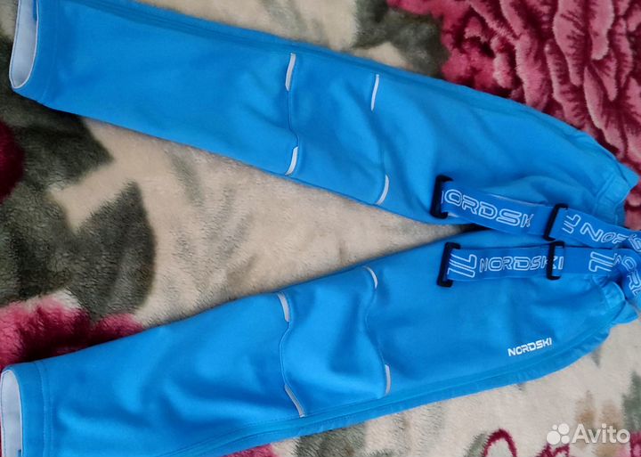 Лыжные разминочные брюки (самосбросы) 140