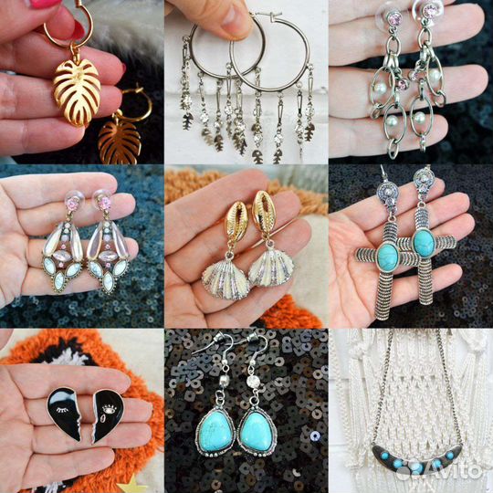 Серьги ожерелье